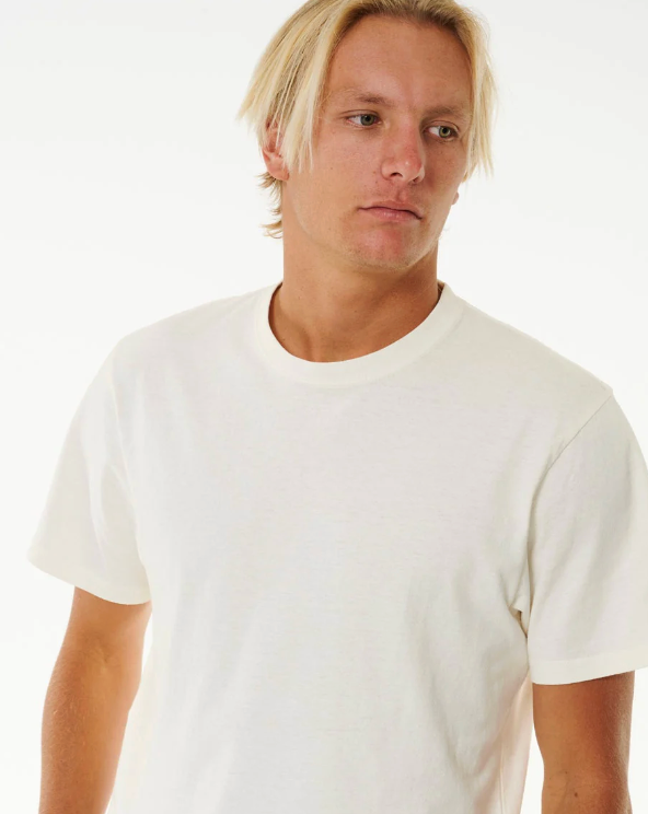 Rip Curl Plain Wash Tee - Bone (view 5)