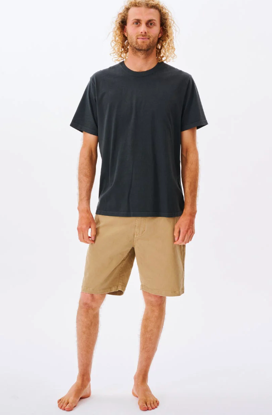 Rip Curl Plain Wash Tee - Washed Black (view 4)