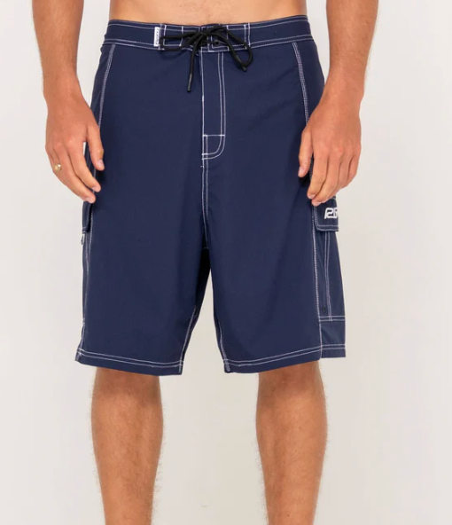 Pick Pocket Fixed Waist Boardshort - Navy Blue