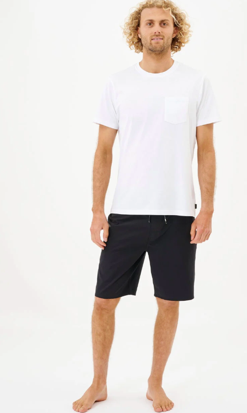 Plain Pocket Tee - White