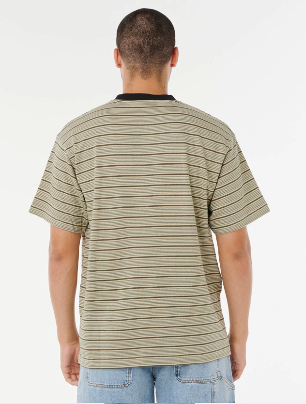 Rip Curl Search Essentials Tee - Khaki Sand (view 3)