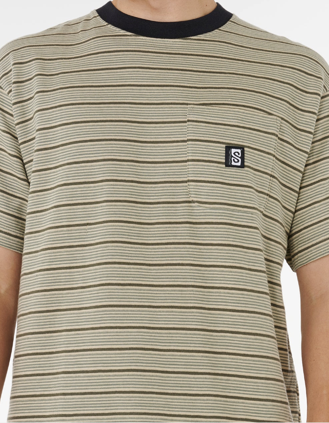Rip Curl Search Essentials Tee - Khaki Sand (view 5)