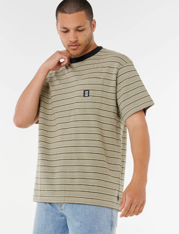 Rip Curl Search Essentials Tee - Khaki Sand (view 6)