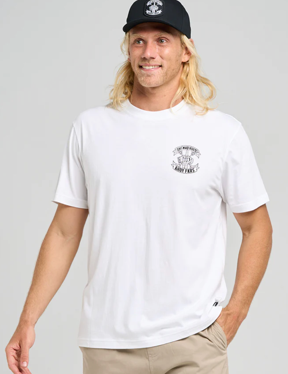 The Mad Hueys Ahoy Fkrs Storm SS Tee - White (view 3)