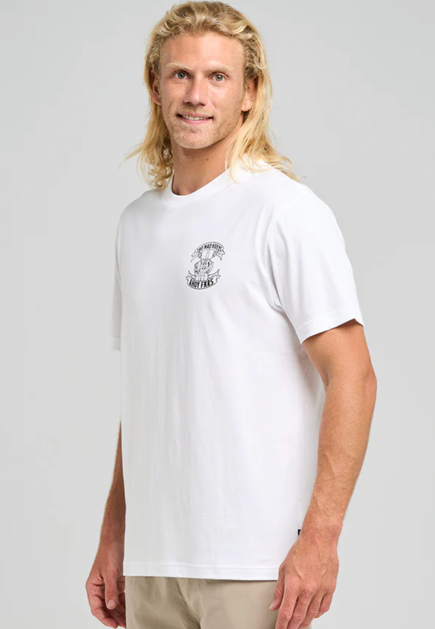 The Mad Hueys Ahoy Fkrs Storm SS Tee - White (view 6)