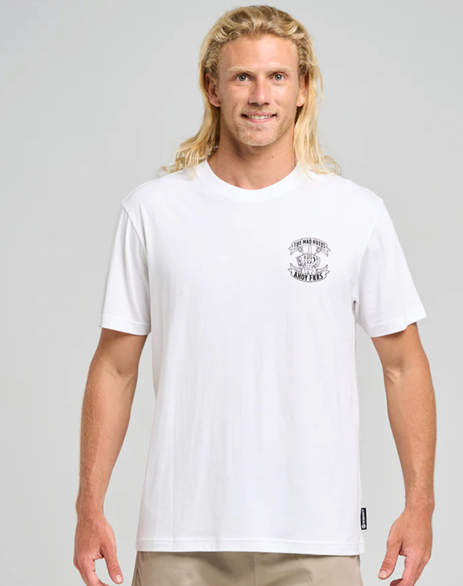 The Mad Hueys Ahoy Fkrs Storm SS Tee - White (view 7)