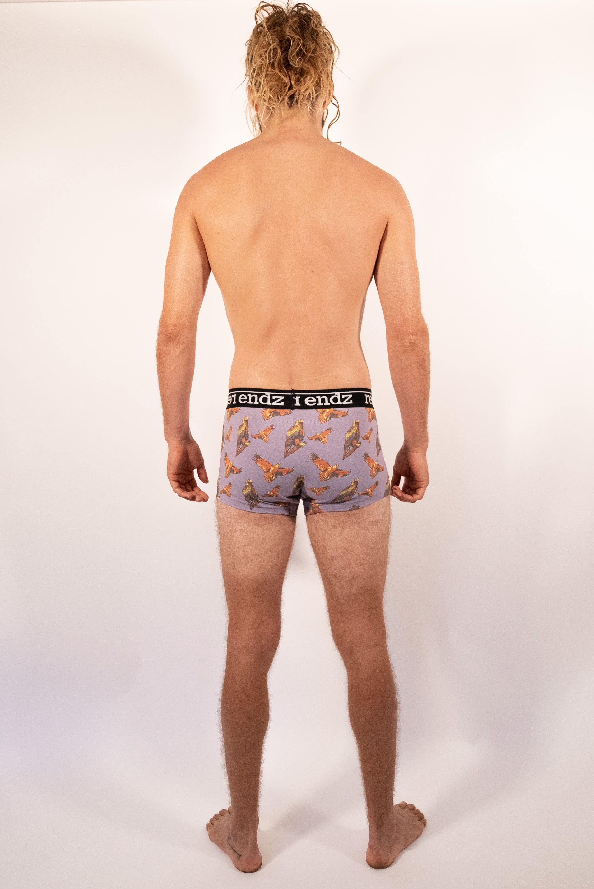 Reer Endz Organic Trunks Soar - worn on model back view