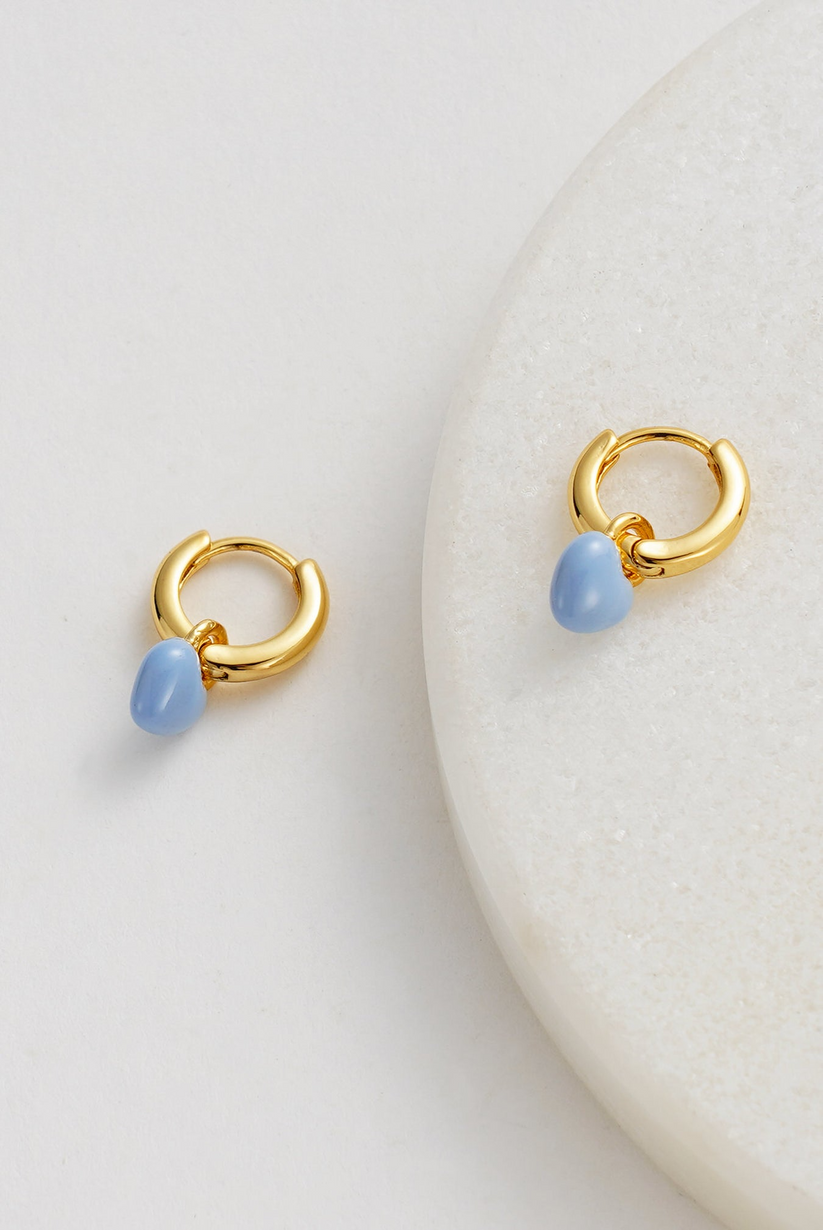 Zafino Sofia Hoop - Blue / Gold (view 3)