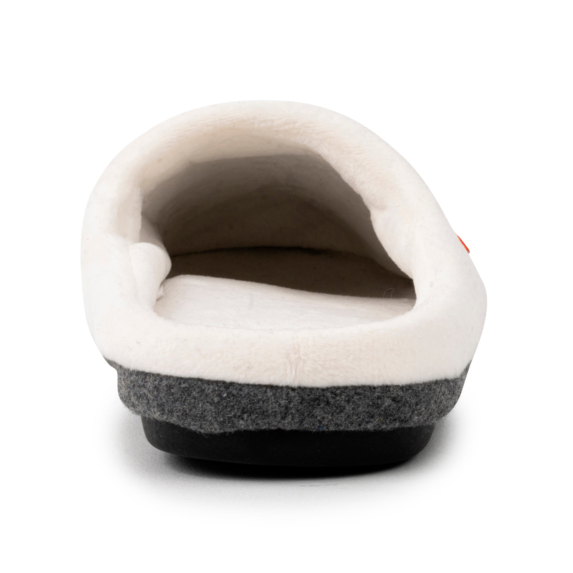Axign Open Slipper Grey Marle - worn view