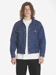 Oversized Wanderer Denim Jacket - Double Indigo Rinse - Catani Clothing