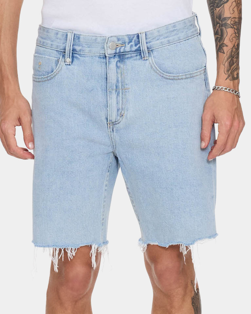 Bones Raw Slim Denim Short - Serenity Blue