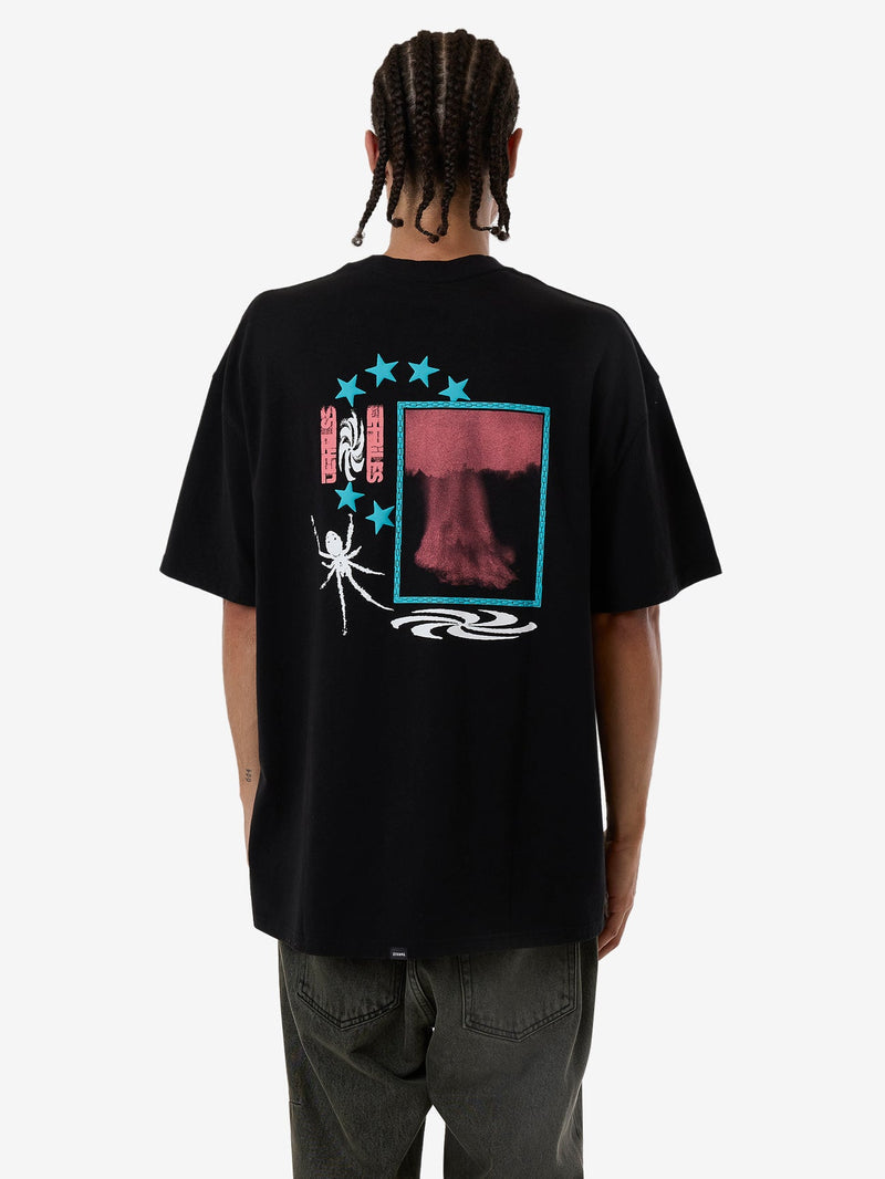Firestarter Box Fit Oversize Tee - Black - Catani Clothing