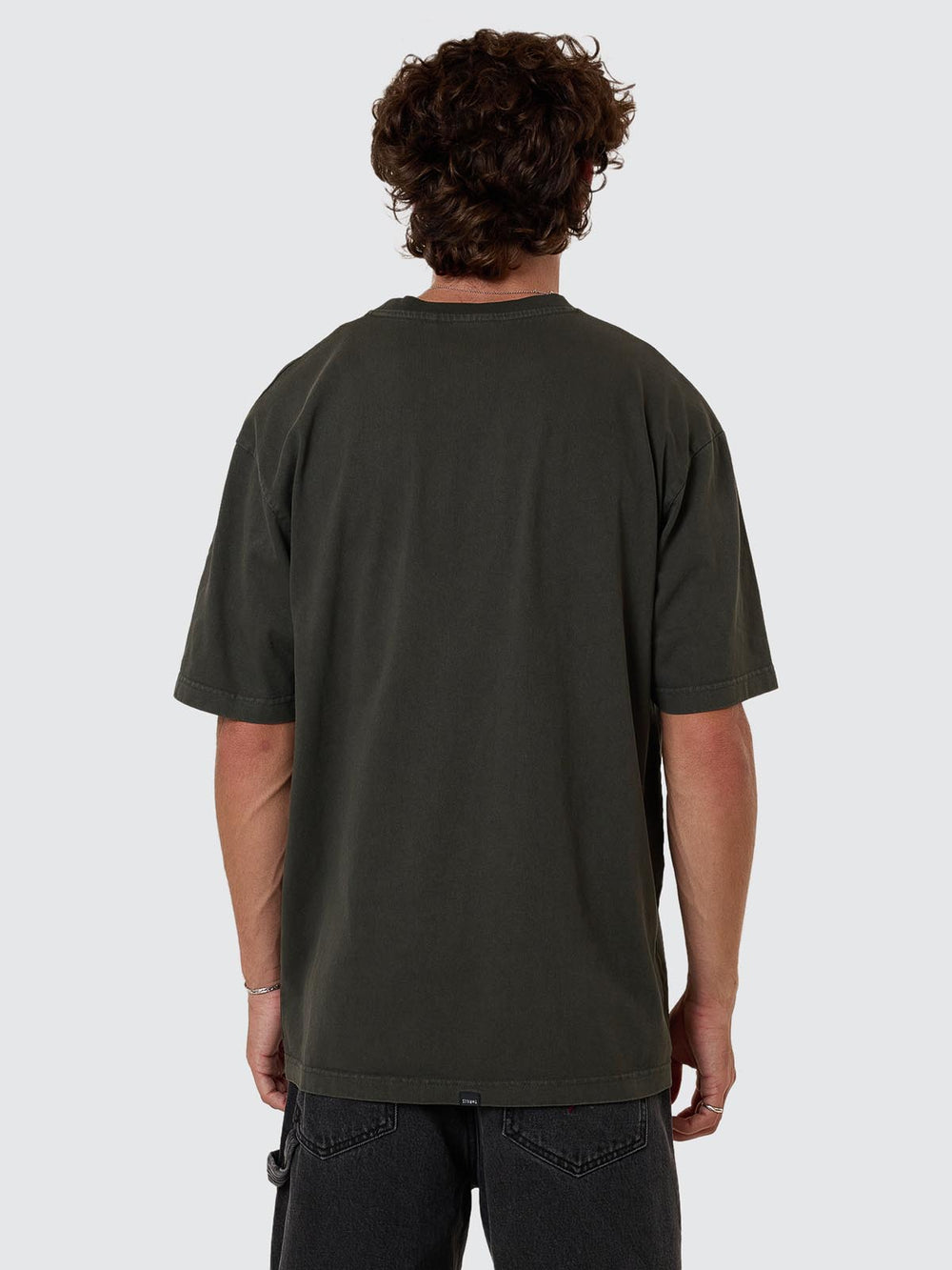 Thrills Built To Win Oversize Fit Tee - Oil Green (view 5)
