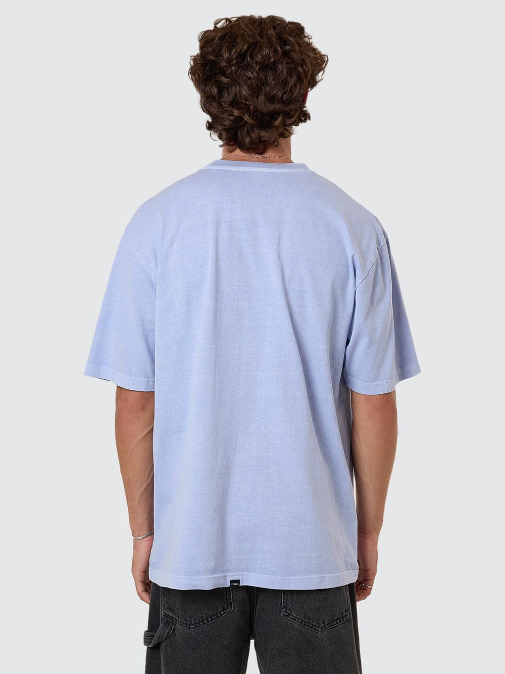 Pit Stop Oversize Fit Tee - Cornflower Blue