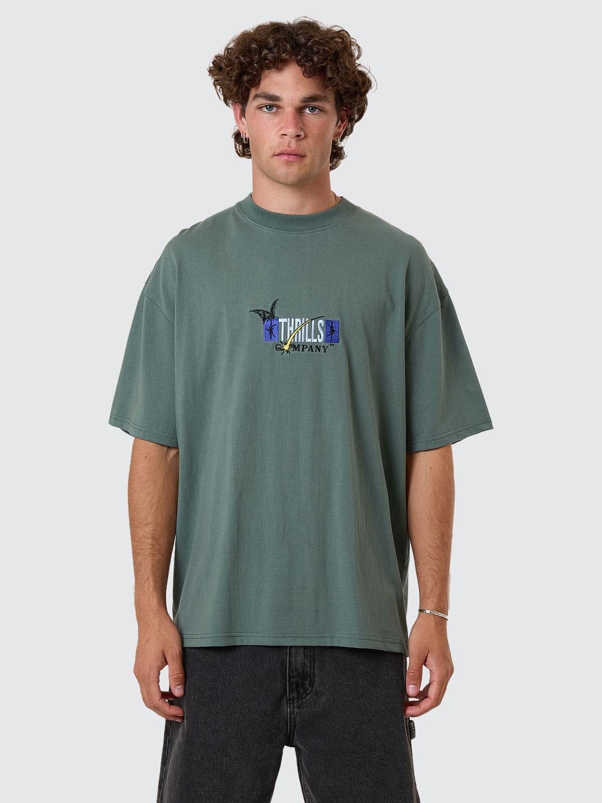 Serenity Affinity Box Fit Oversize Tee - Sea Pine - Catani Clothing