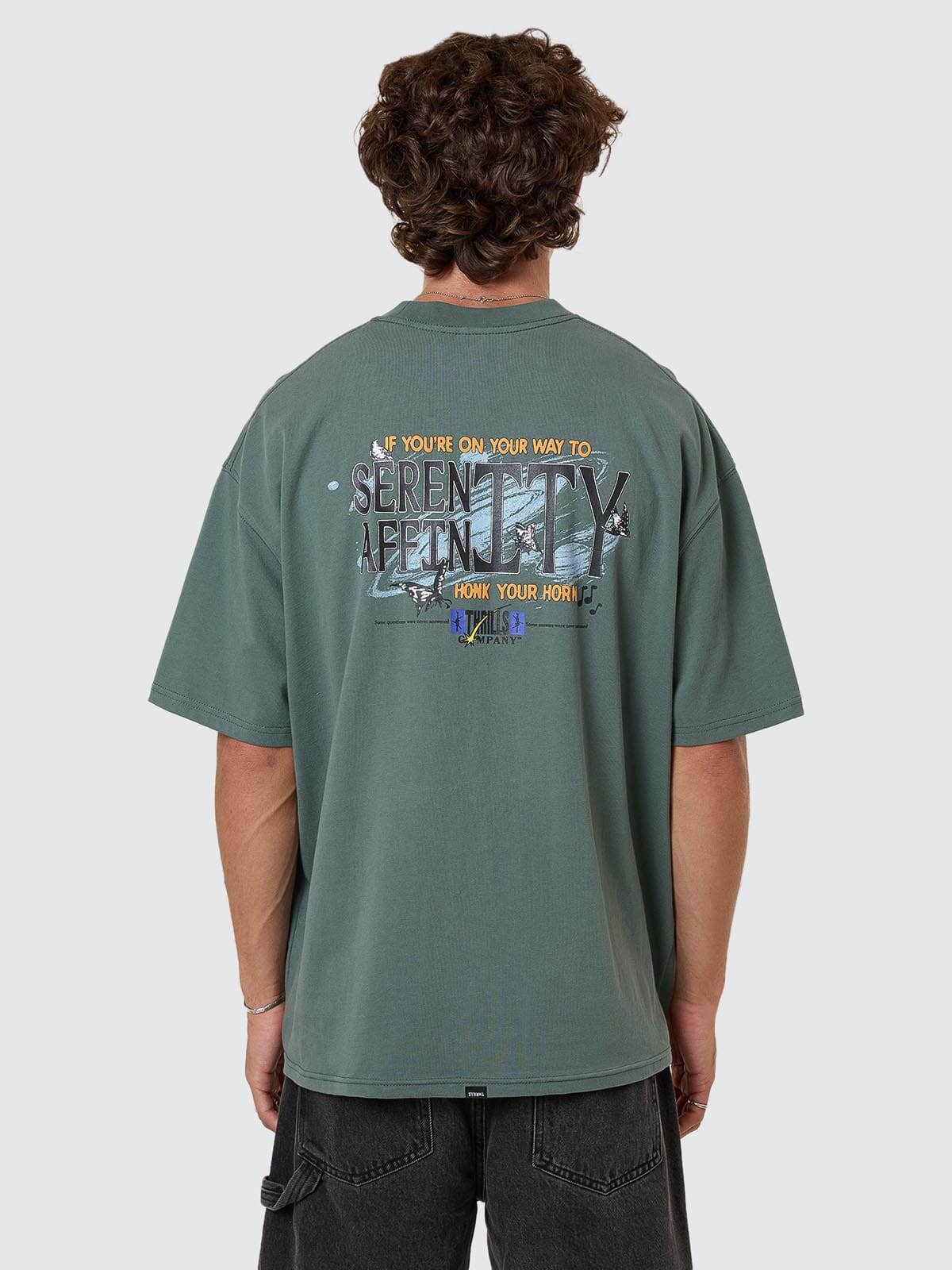 Thrills Serenity Affinity Box Fit Oversize Tee - Sea Pine (view 4)