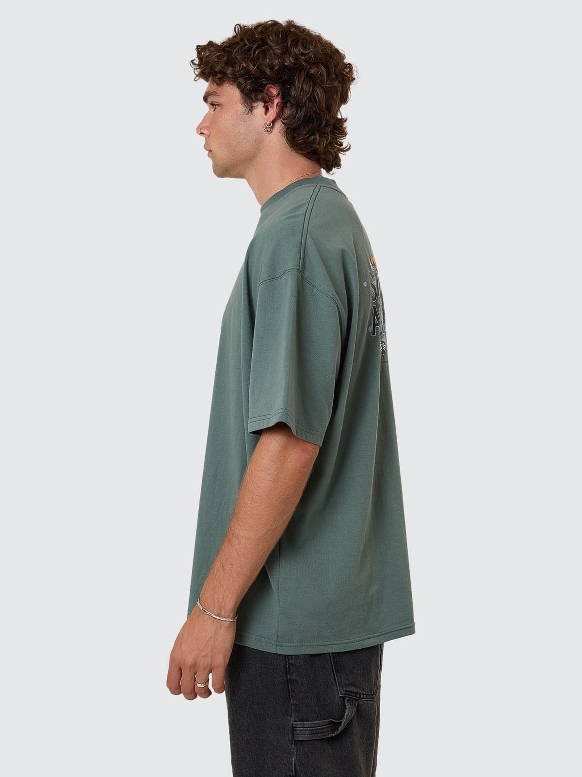 Thrills Serenity Affinity Box Fit Oversize Tee - Sea Pine (view 3)