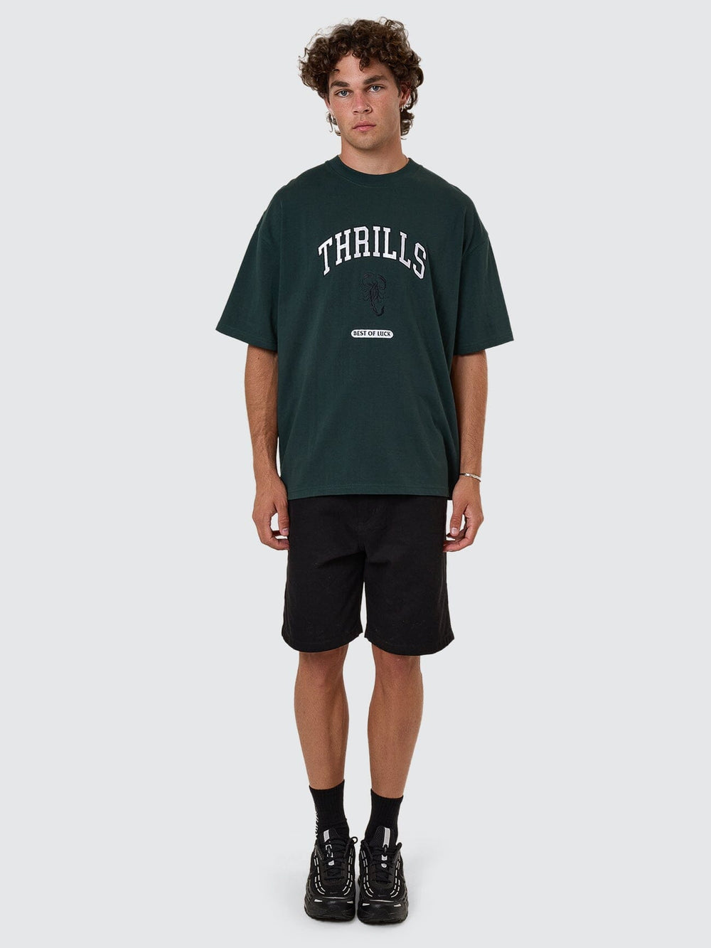 Thrills Los Stingers Box Fit Oversize Tee - Vista Green (view 5)