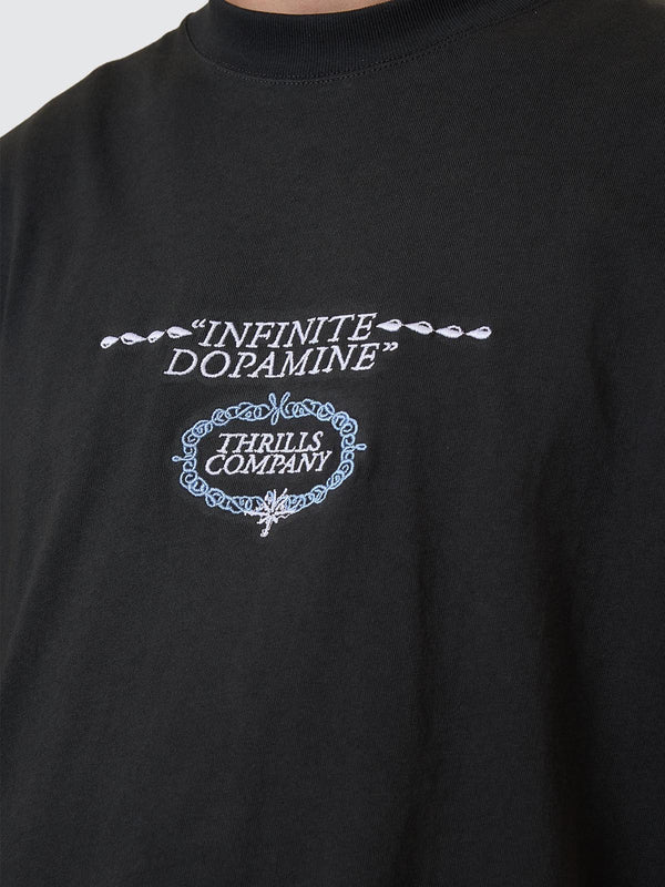 Inifinite Dopamine Box Fit Oversize Tee - Pirate Black