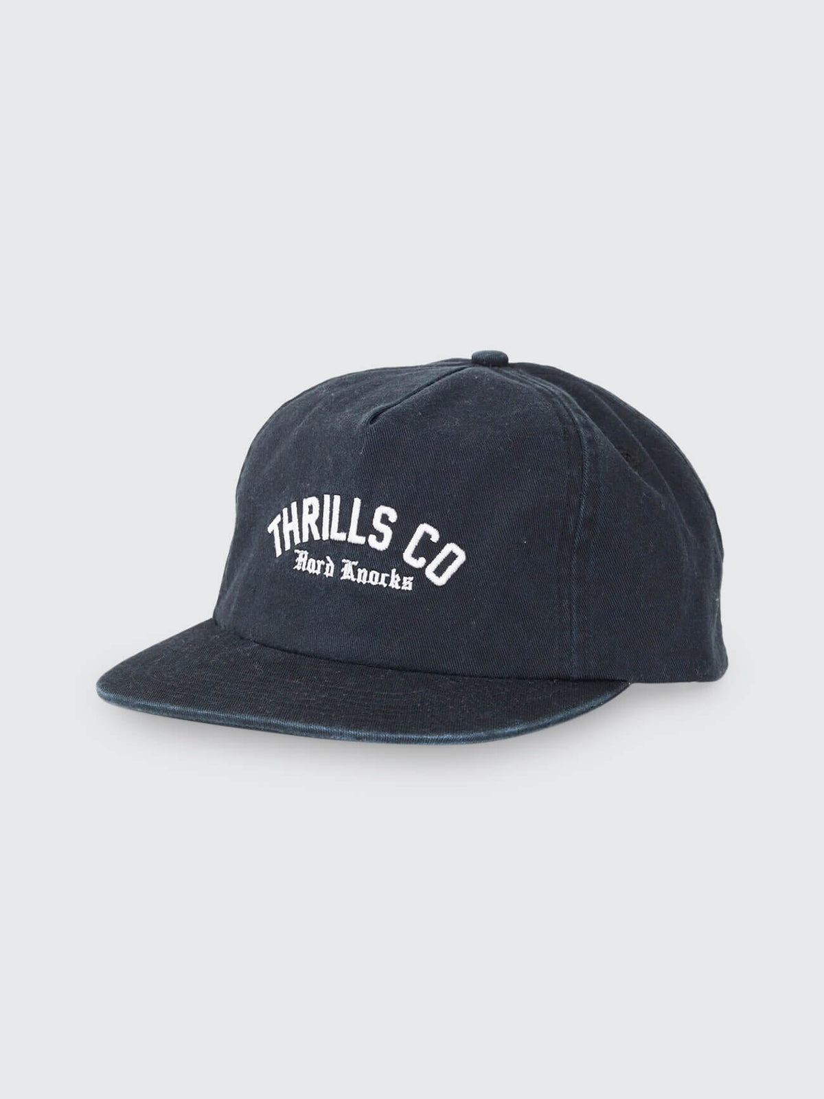 Thrills Hard Knocks College 5 Panel Cap Black side