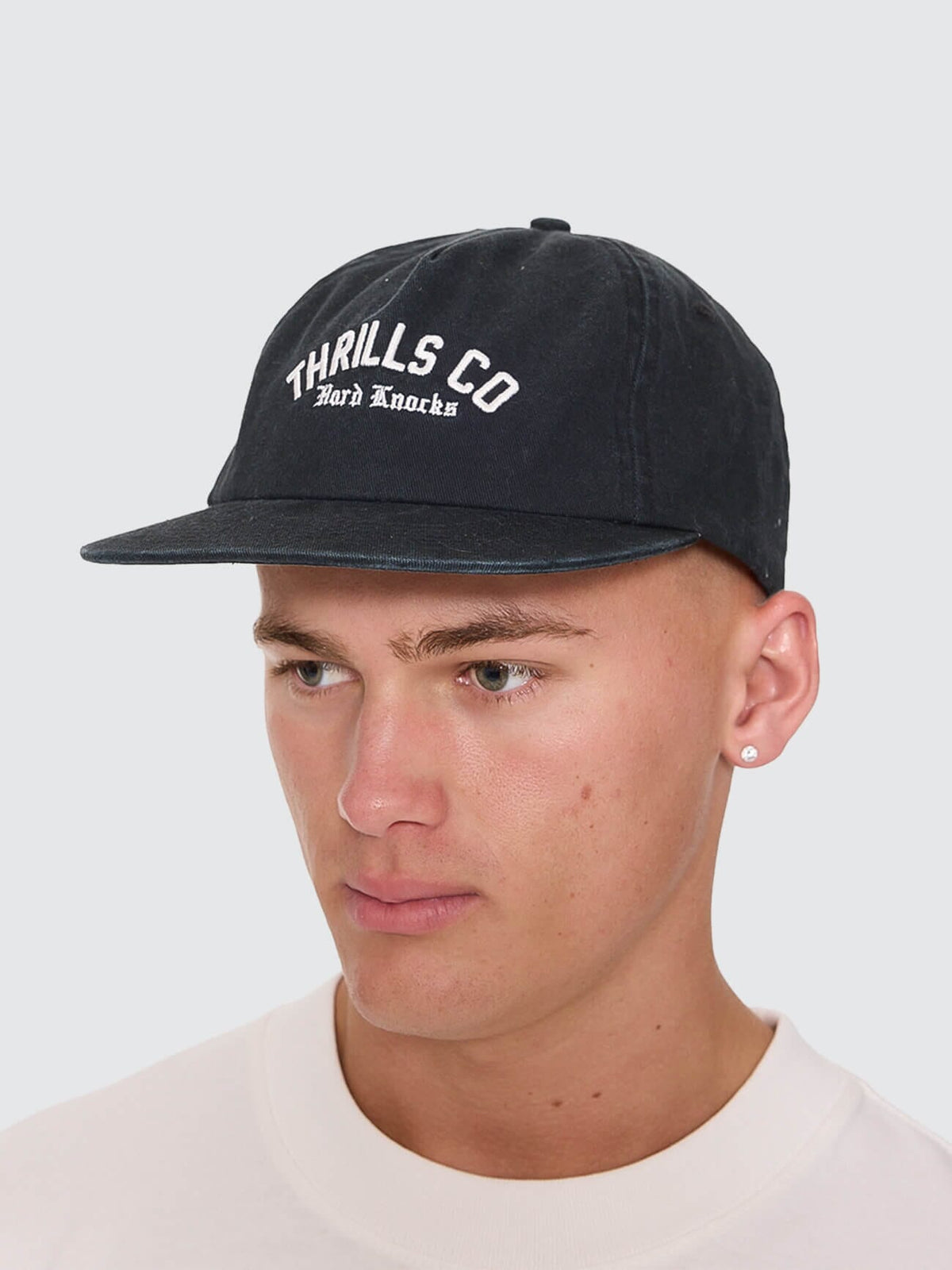 Thrills Hard Knocks College 5 Panel Cap Black