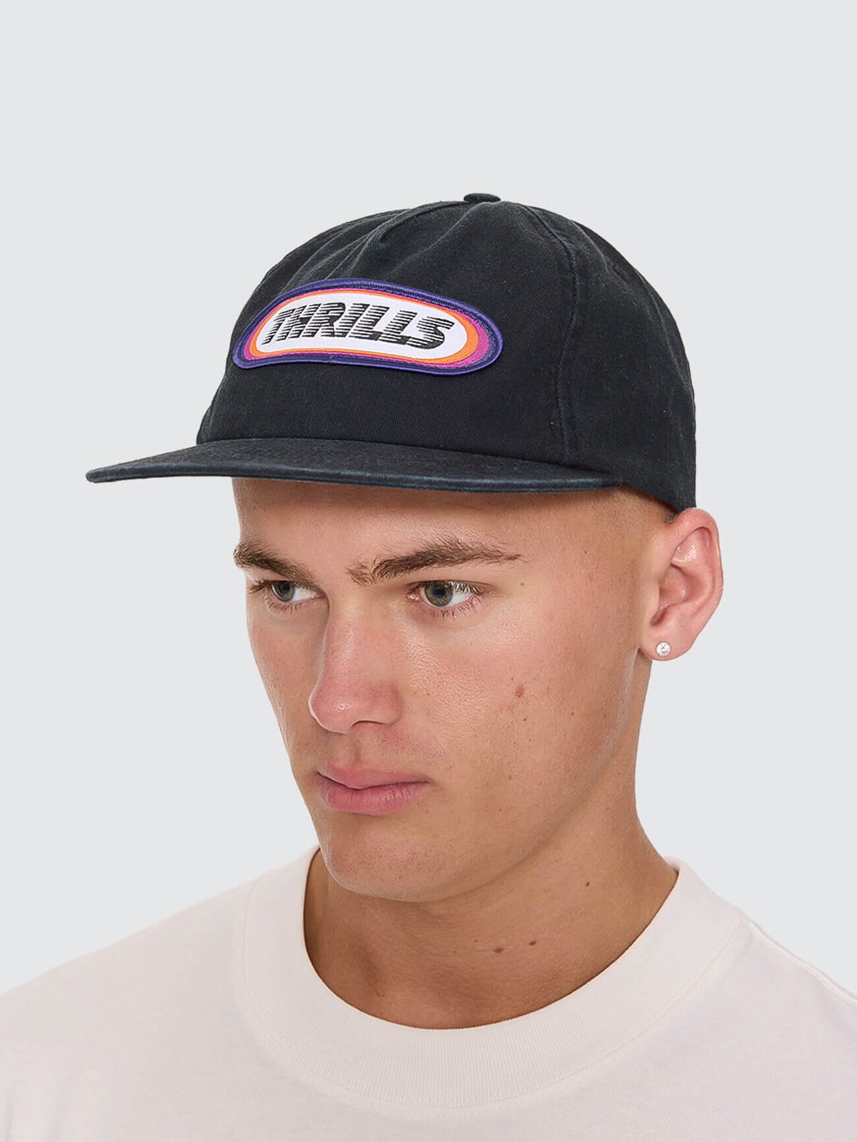 Thrills Built To Win 5 Panel Cap Black