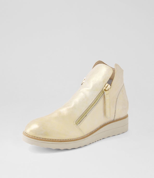 Ohmy Boot - Beige & Gold