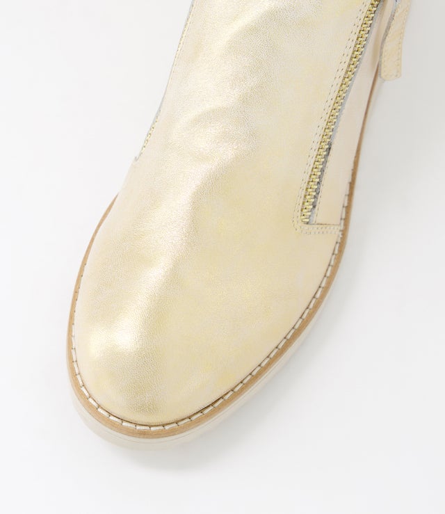 Ohmy Boot - Beige & Gold