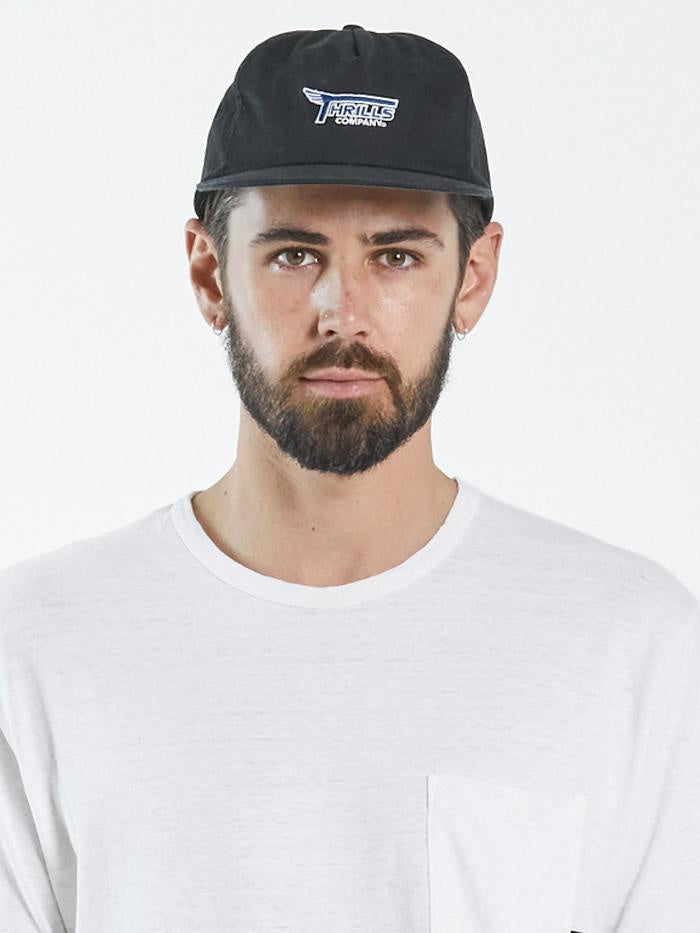 Thrills Motor City five panel cap in black