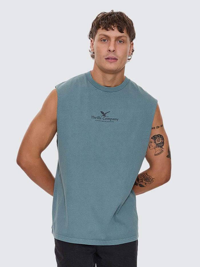 A Haven For The Restless Merch Fit Muscle Tee - Green Coast