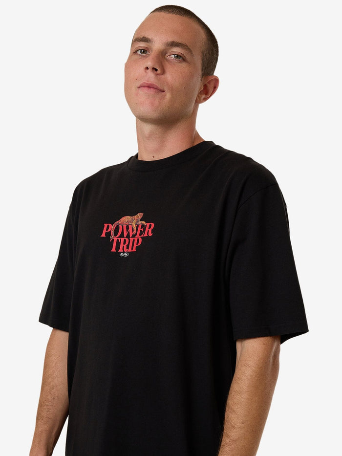 Power Trip Oversize Fit Tee - Black