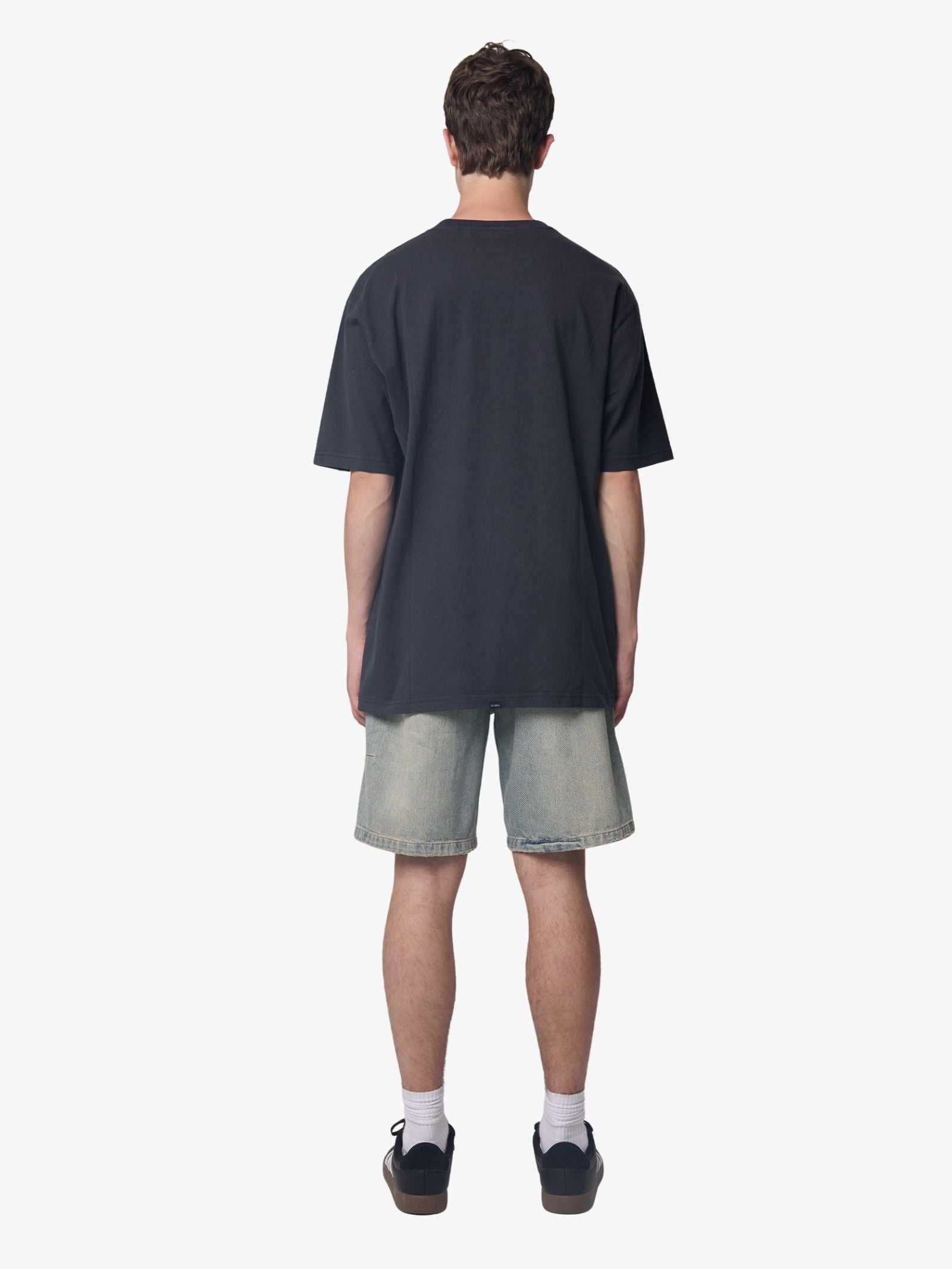 Thrills Eyes In The Grass Oversize Fit Tee - Blue Graphite (view 4)
