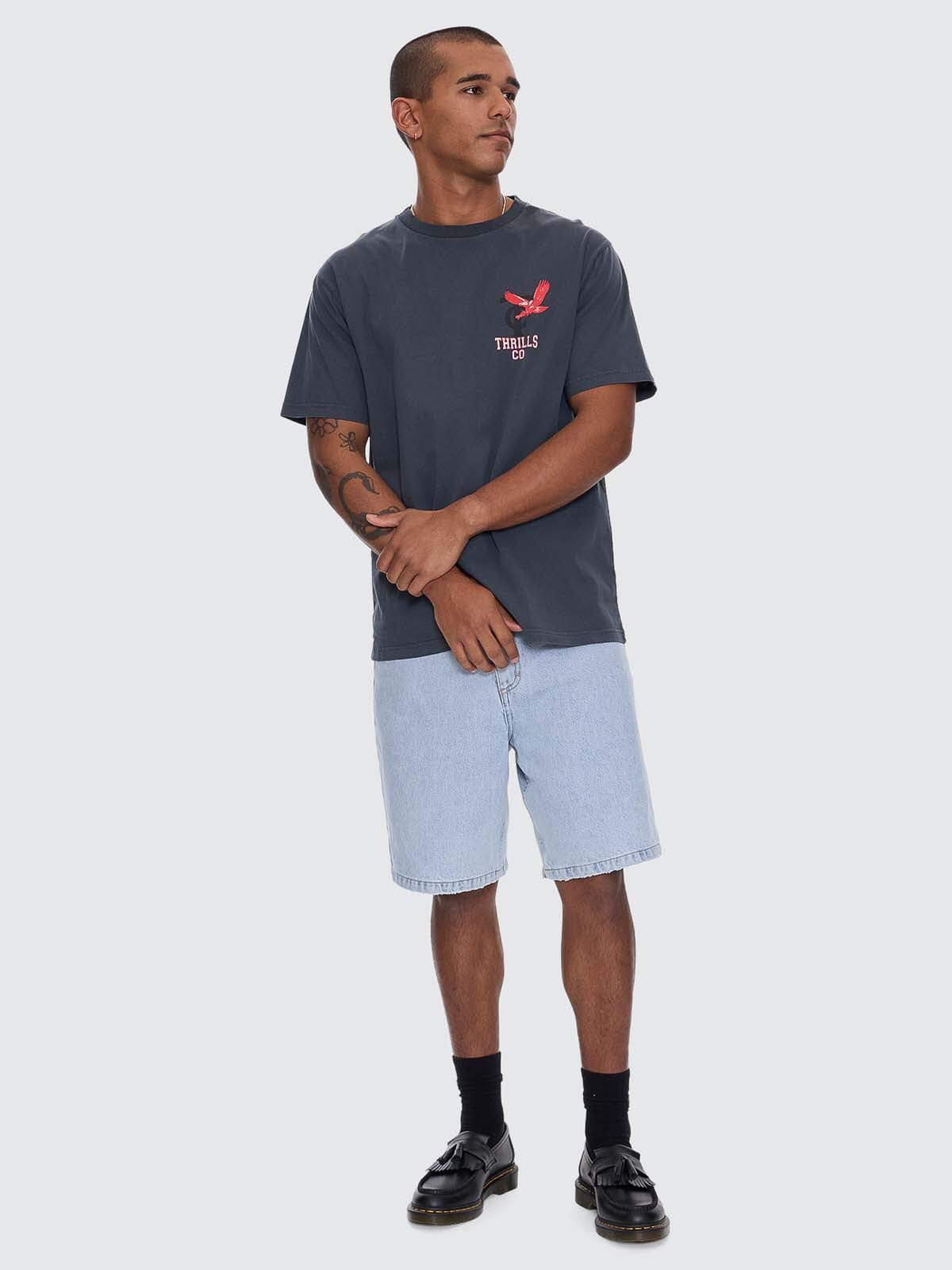 Thrills Wonder World Merch Fit Tee  - Ebony (view 5)