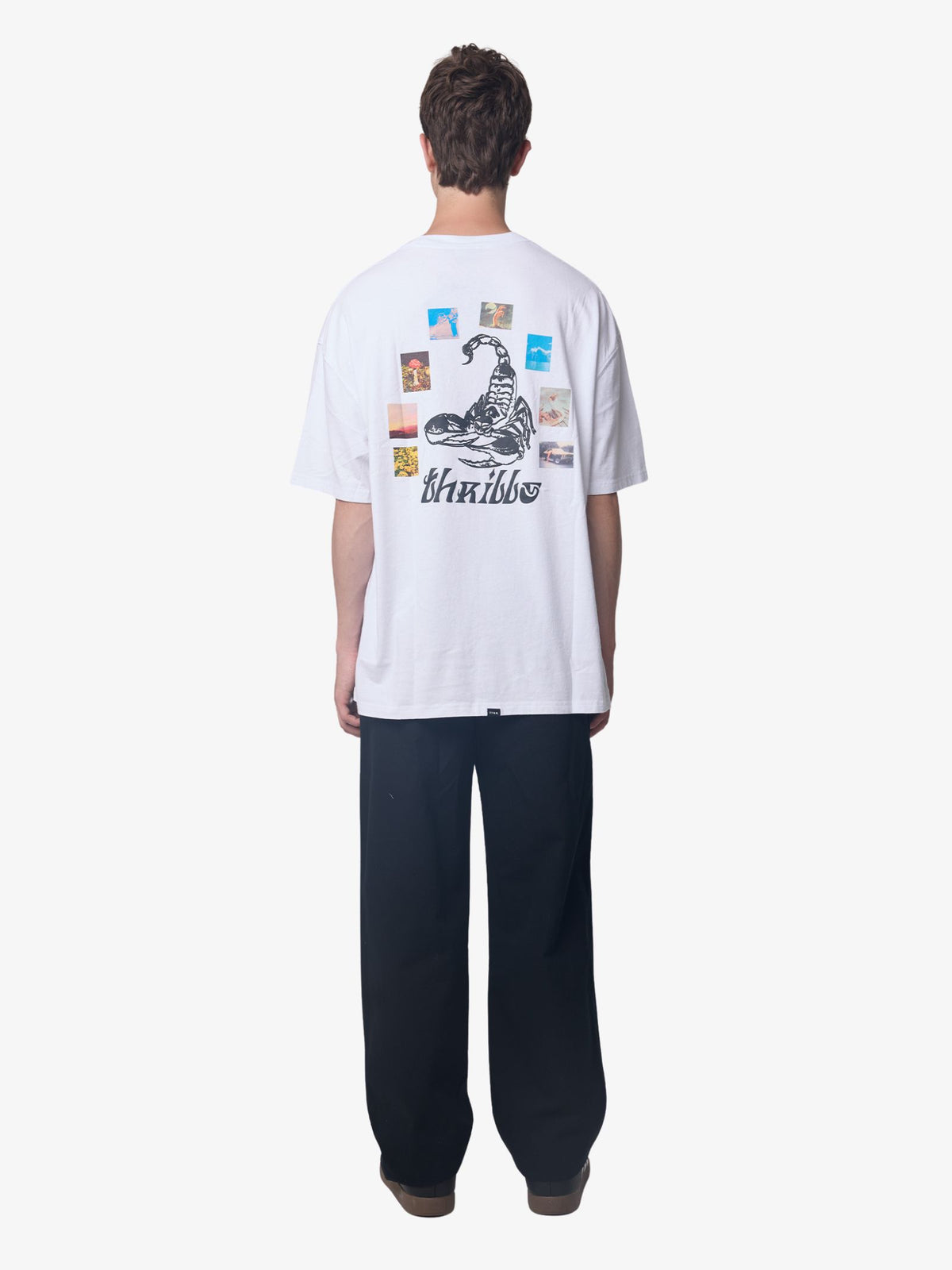 Thrills Chaotic State Box Fit Oversize Tee - White (view 3)