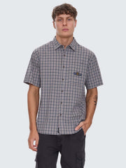 Eyes In The Grass Short Sleeve Shirt - Light Grey - Catani Clothing