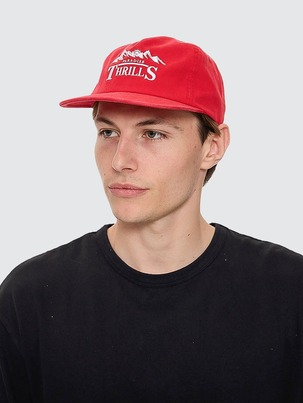 Touch The Sky 5 Panel Cap  - Racing Red