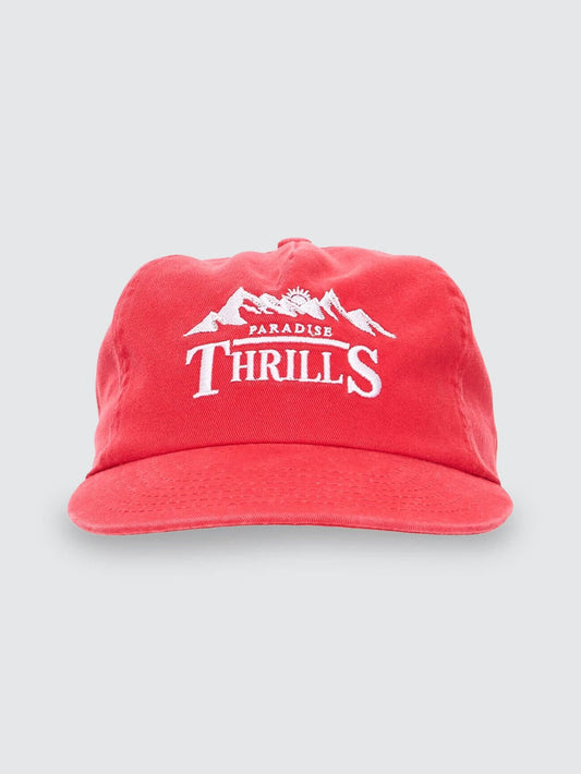 Touch The Sky 5 Panel Cap  - Racing Red