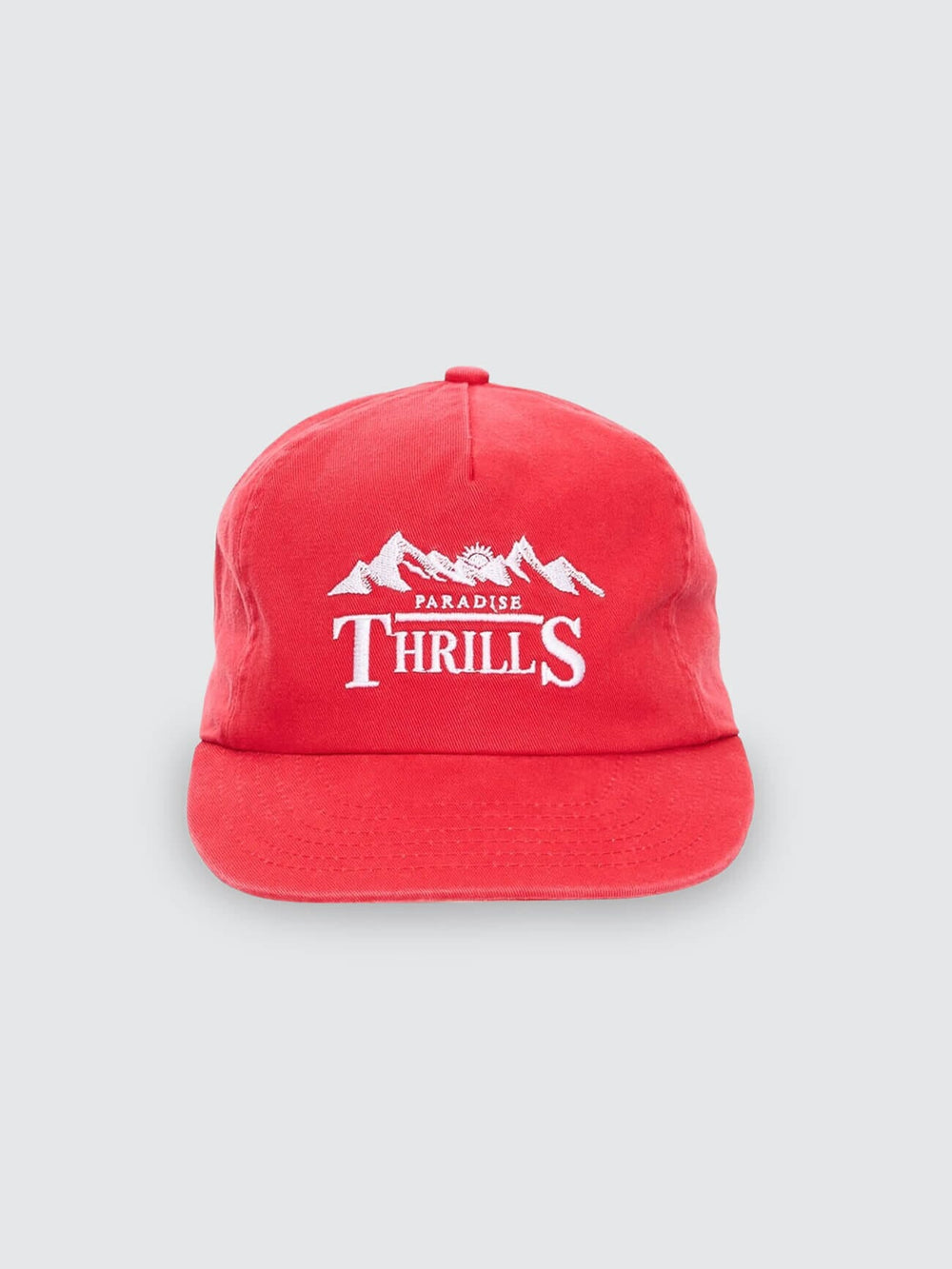 Touch The Sky 5 Panel Cap  - Racing Red