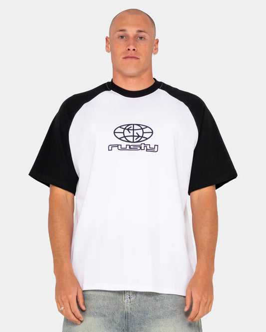 Wagwan Raglan Graphic Tee - White