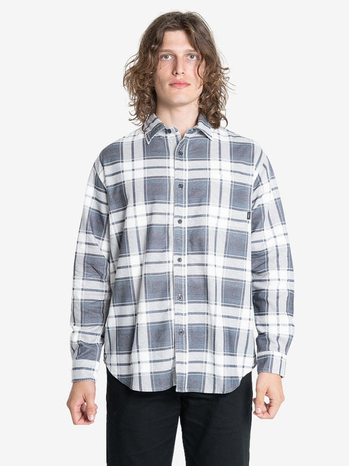 Thrills Union Check Flannel - Dark Charcoal - Catani Clothing