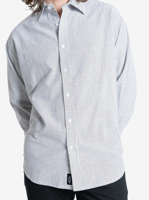 Occasions Long Sleeve Shirt - Chestnut Stripe