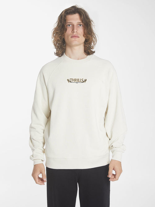 Flowershop Oversize Raglan Crew - Heritage White - Catani Clothing