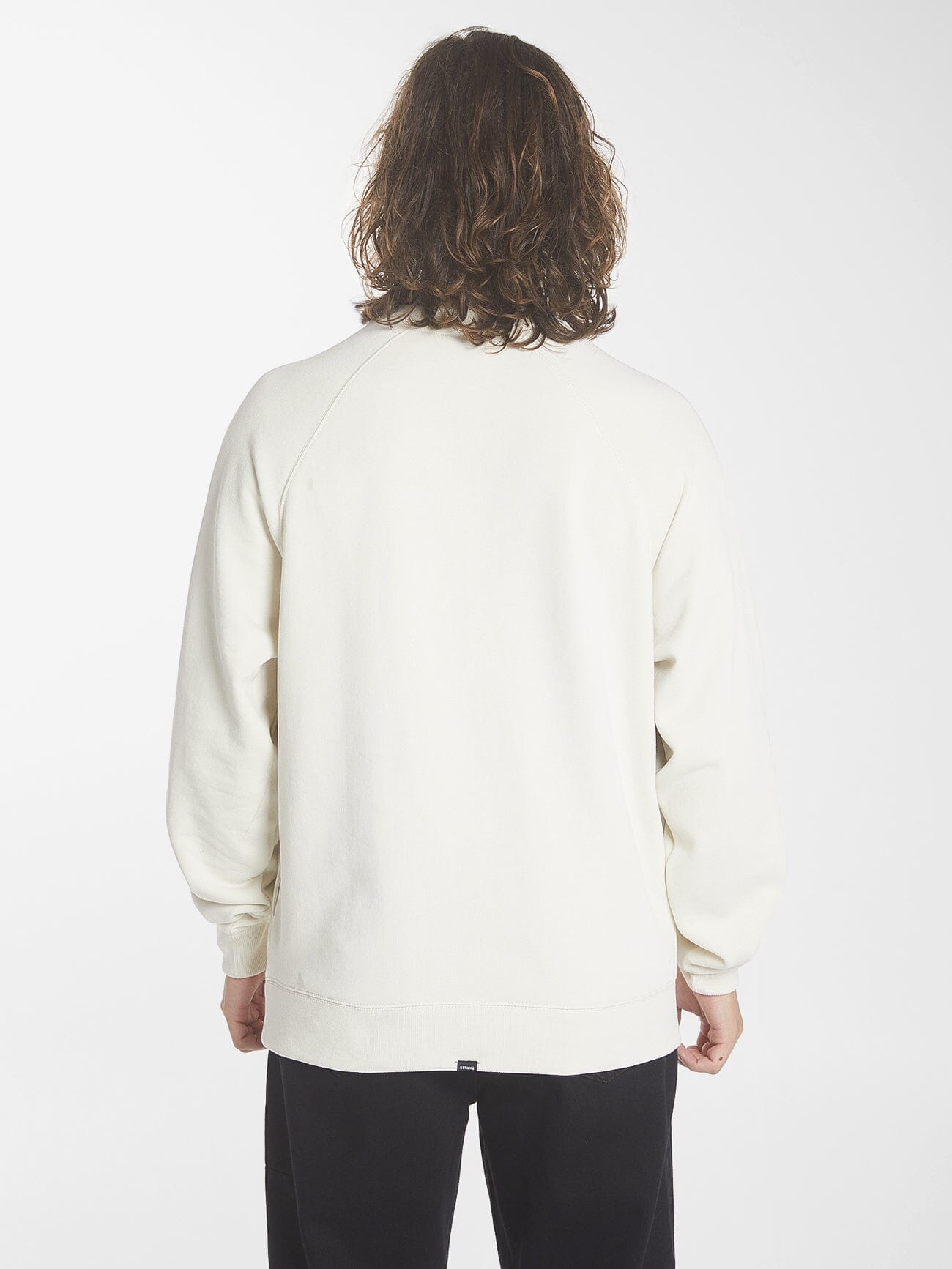 Flowershop Oversize Raglan Crew - Heritage White