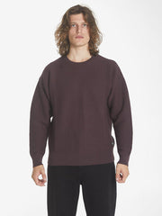 Republic Crew Knit - Deep Plum - Catani Clothing