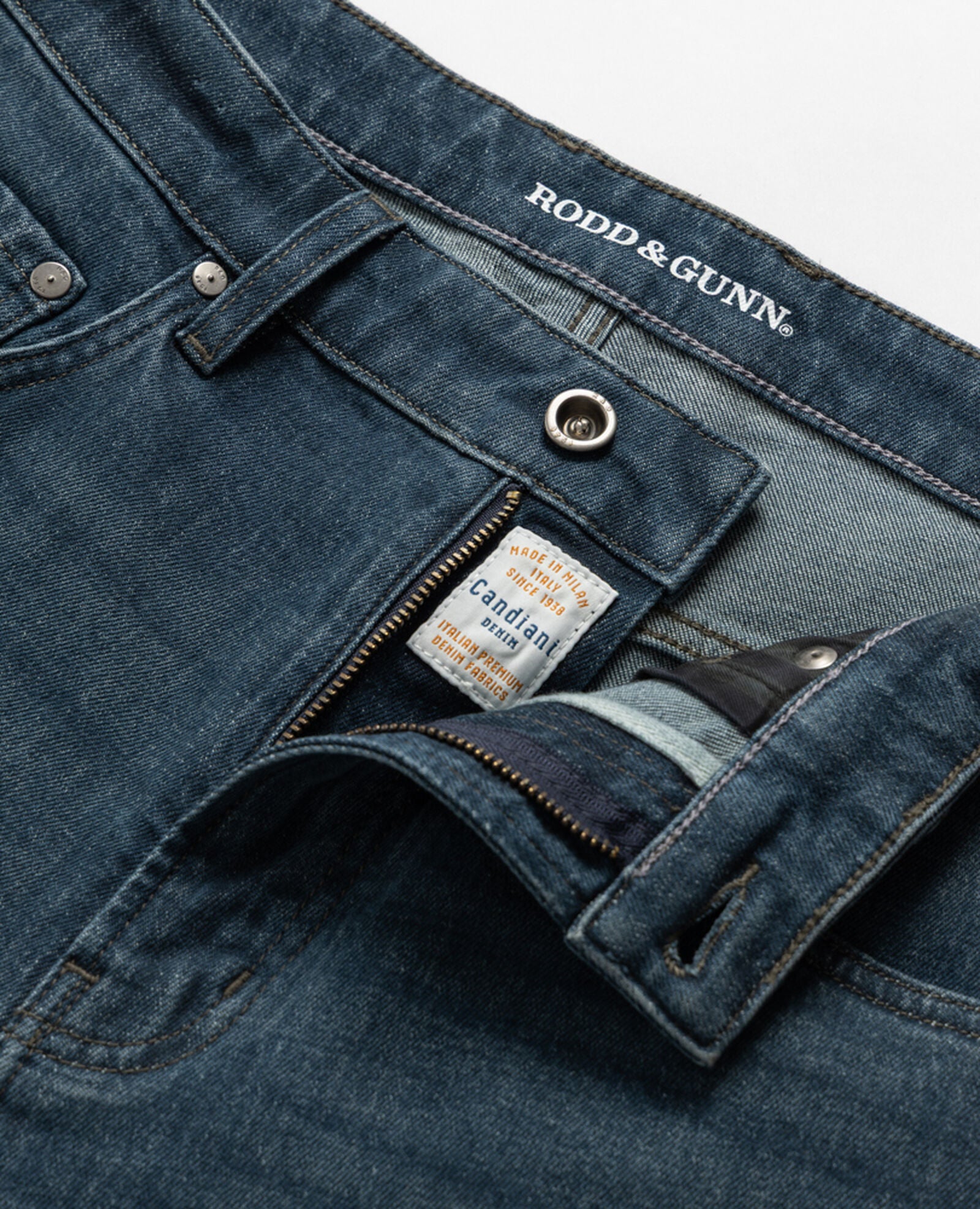 Kurow Relaxed Italian Denim - RL Mid Blue