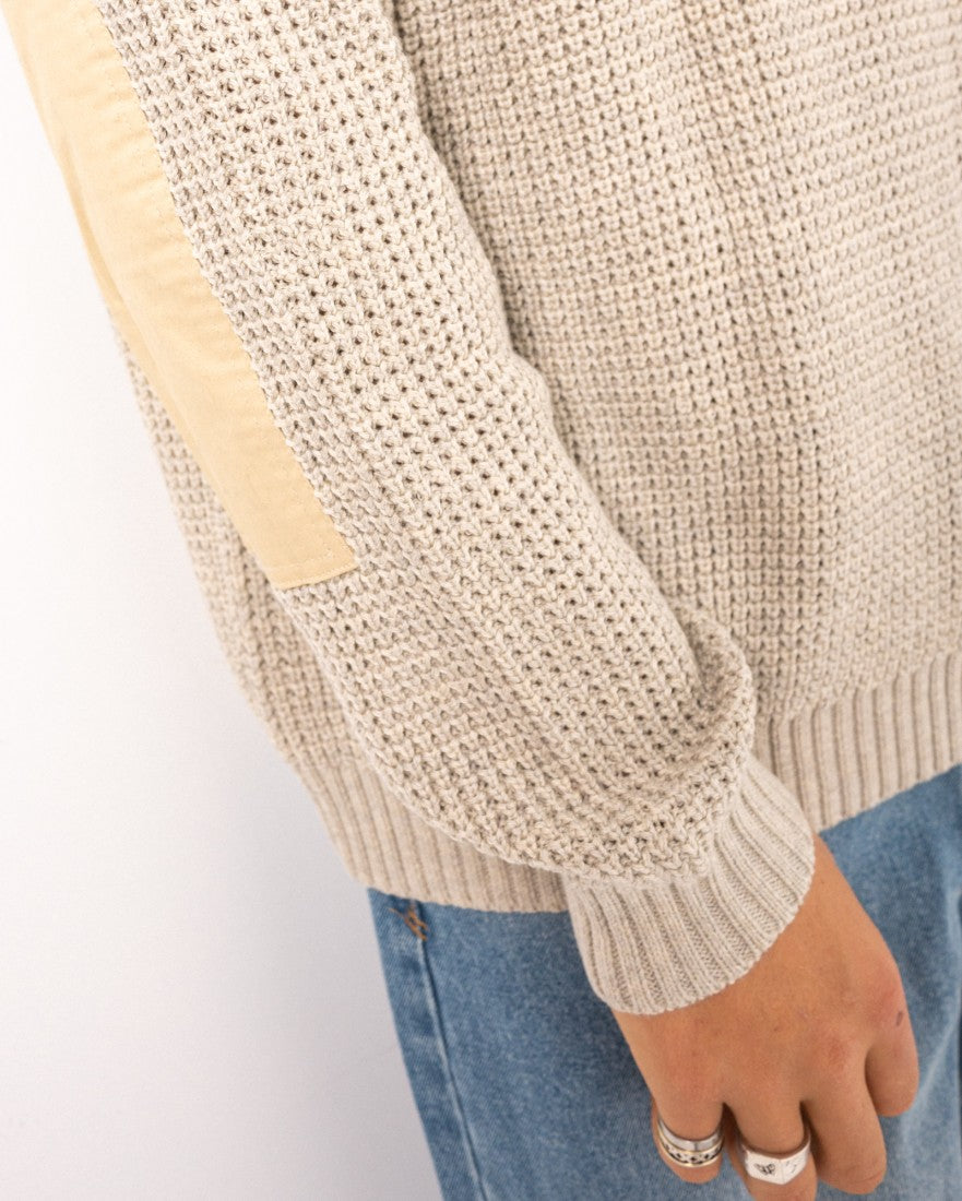 Rusty Disposal Crew Neck Knit - Ecru (view 6)