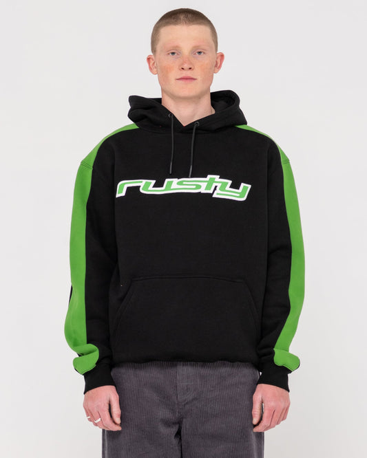 2K Sing Graphic Hooded Super Fleece - Black Green