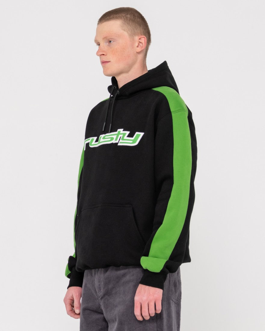 2K Sing Graphic Hooded Super Fleece - Black Green