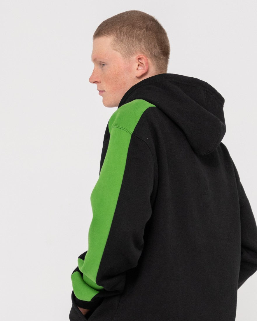 2K Sing Graphic Hooded Super Fleece - Black Green