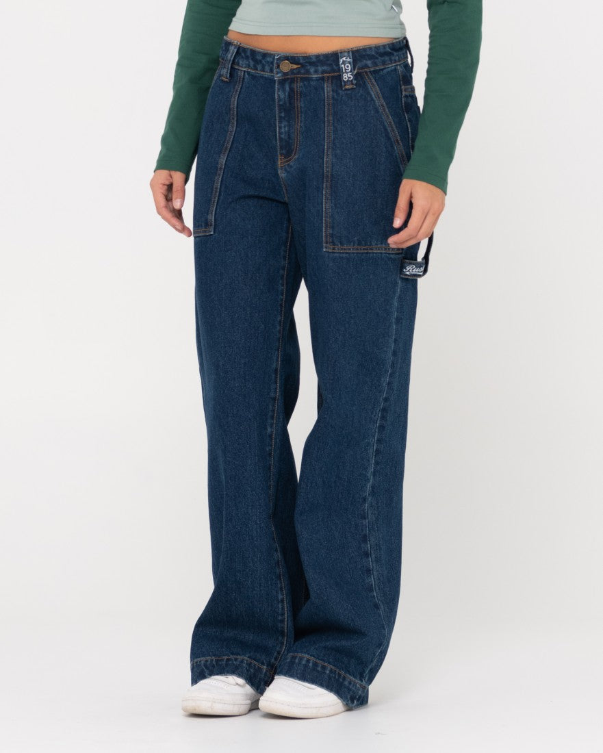 Rusty Billie Low Rise Carpenter Jean - Denim Blue (view 4)